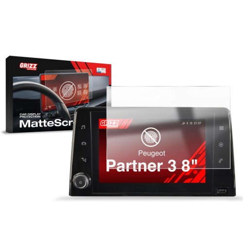 Matná folie na LCD display navigace Peugeot Partner 3