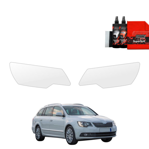 Ochranná folie GRIZZ na přední světlomety Skoda Superb II kombi facelift