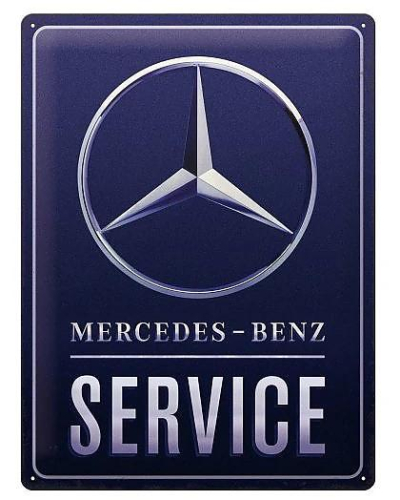 Retro cedule - Mercedes-benz - Service 30x40cm