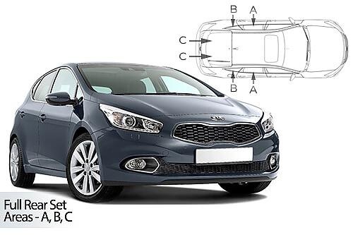 Sluneční clony CarShades KIA Ceed, 5-dvéř.