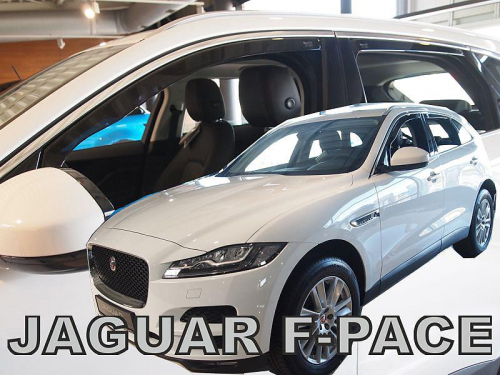 Deflektory-ofuky oken Jaguar F-pace - přední+zadní
