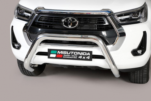 Nerezový přední ochranný rám 76mm Toyota Hilux VIII 2020 facelift