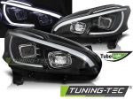 Přední LED Tube Light světla Peugeot 208 - black
