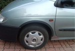 Lemy blatníků Renault Scenic I, 5-dvéř. Van, černý mat