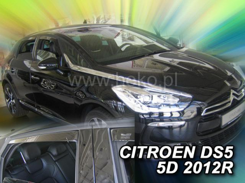 Deflektory-ofuky oken Citroen DS5 + zadní