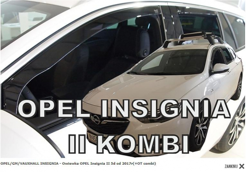 Deflektory-ofuky oken Opel Insignia 4D Combi - přední+zadní