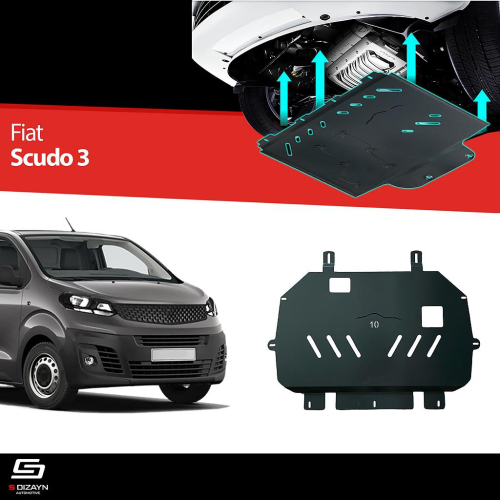 Ocelový kryt pod motor (2mm) Fiat Scudo III