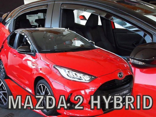Deflektory-ofuky oken Mazda 2 Hybrid + zadní