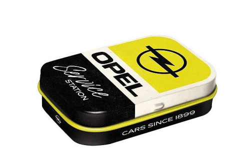 Plechová krabička s mentolkami Mint Box Opel - Service Station