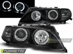 Přední světla angel eyes CCFL BMW E46 sedan/touring černá