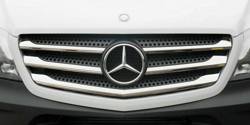 Nerez lišty přední masky Mercedes Sprinter W906 Facelift 2013+