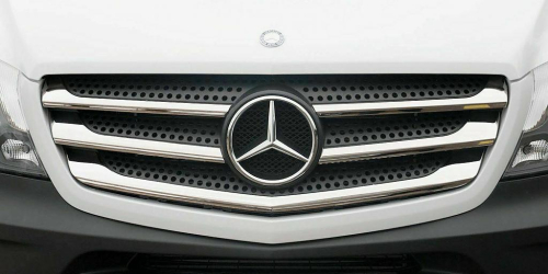 Nerez lišty přední masky Mercedes Sprinter W906 Facelift 2013+