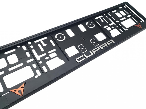 Podložka pod SPZ 3D CUPRA - stříbrná