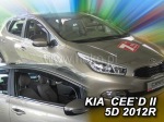 Deflektory-ofuky oken Kia Ceed II 5dvéř.