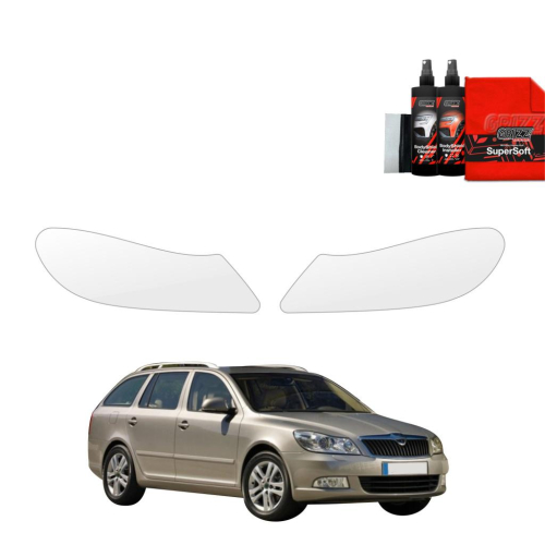 Ochranná folie GRIZZ na přední světlomety Skoda Octavia II kombi facelift