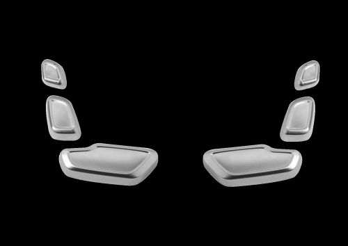 Chrom krytky ovládání sedadel Mercedes E / C / A Class - II. jakost