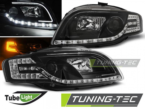 Přední světla TubeLight Audi A4 B7 - black