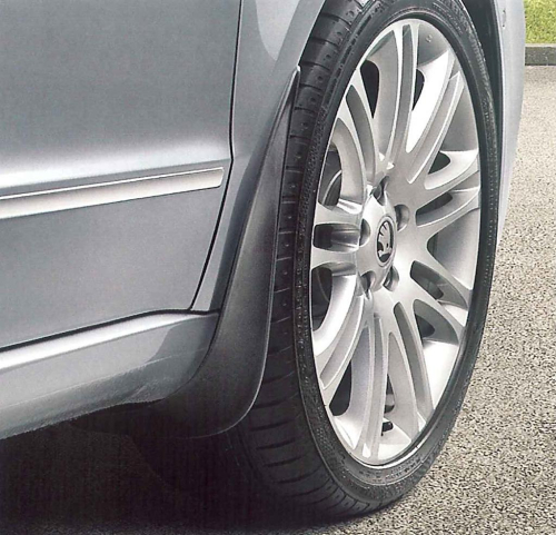 Lapače nečistot - zástěrky Škoda Superb II - přední, originál