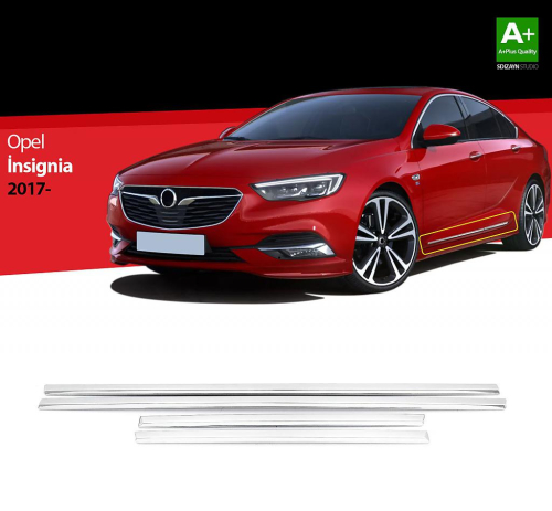 Nerez + ABS lišty dveří Opel Insignia B