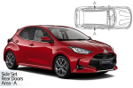 Sluneční clony CarShades Toyota Yaris, 5-dvéř.