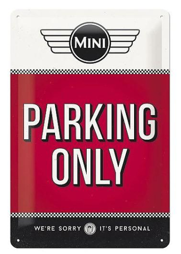 Retro cedule Mini - Parking Only - 20x30cm