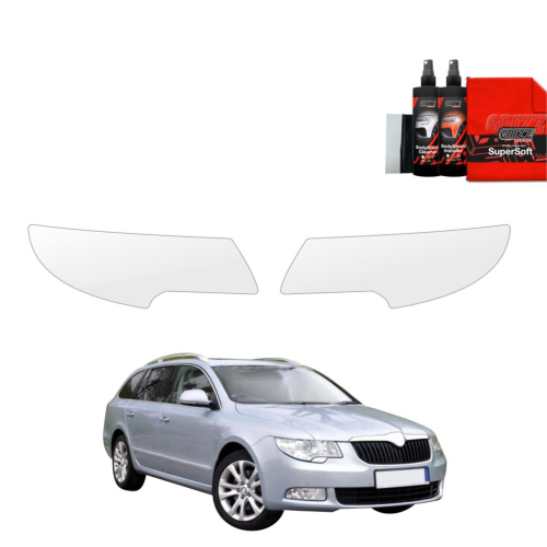 Ochranná folie GRIZZ na přední světlomety Skoda Superb II sedan