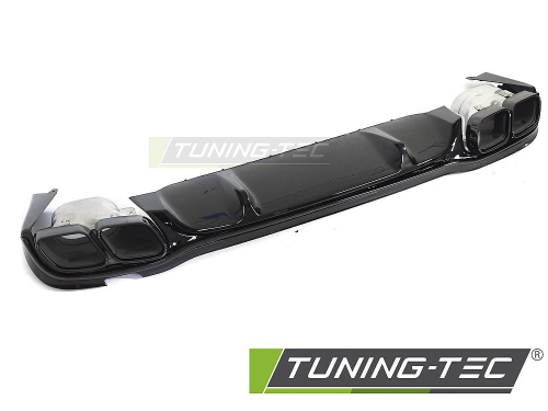 Difuzor zadního nárazníku Mercedes E Class W213 AMG style - v černém lesku