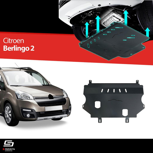 Ocelový kryt pod motor (2mm) Citroen Berlingo II