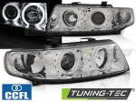 Přední světla angel eyes CCFL Seat Leon/Toledo chrom