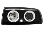 Přední světla černé Angel Eyes Volkswagen Vento