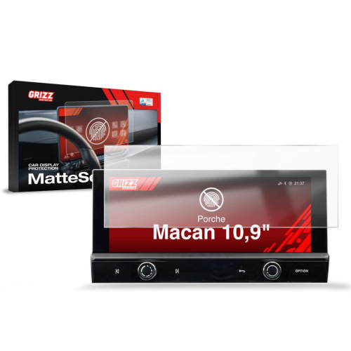 Matná folie na LCD display navigace Porsche Macan