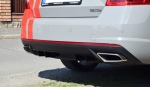 Difuzor zadního nárazníku Škoda Octavia III RS + facelift - černý lesk