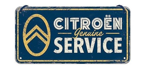 Retro cedule Citroen Genuine Service 20x10cm