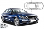 Sluneční clony CarShades MERCEDES-BENZ Class C (W205), 4-dvéř.