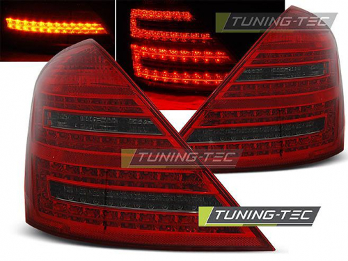 Zadní světla LED Mercedes Benz Třída S W221 červená/kouřová