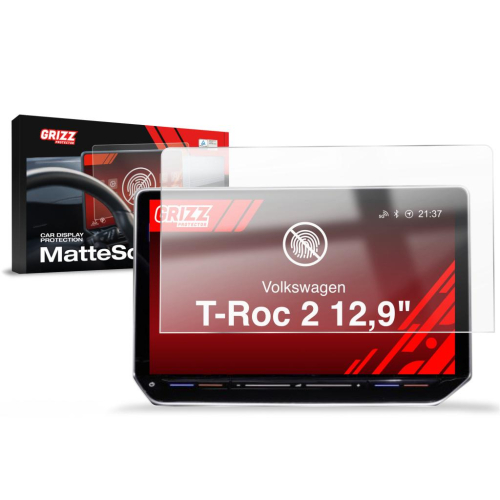 Matná folie na LCD display navigace Volkswagen T-Roc 2 12,9 (2025-2026)