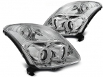 Přední čiré lampy Suzuki Swift CCFL chrom