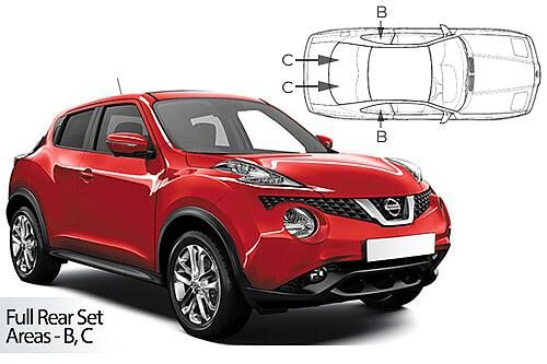 Sluneční clony CarShades NISSAN Juke, 5-dvéř.