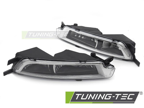 Mlhová světla s denním svícením pro Volkswagen Passat B8 Sedan, Combi, čirý kryt