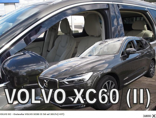 Deflektory-ofuky oken Volvo XC60 přední + zadní