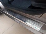 Kryty prahů-nerez+plast KIA PICANTO II 3-dvéř.