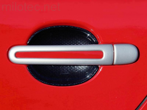 Kryty klik s oválným otvorem bez zámku Škoda Roomster - stříbrné
