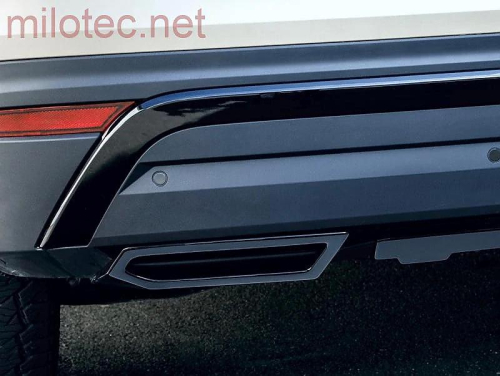 Koncovky výfuku Škoda Kodiaq II, černý lesk