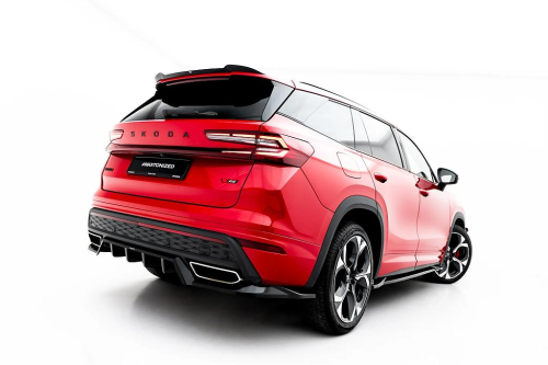 Zadní spoiler nárazníku Škoda Kodiaq RS Mk2 s žebrováním