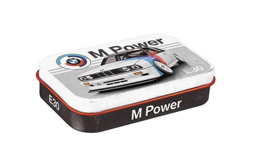 Plechová krabička s mentolkami Mint Box XL - BMW Motorsport - M Power E30