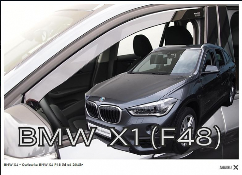 Deflektory-ofuky oken BMW X1 5D F48 - přední