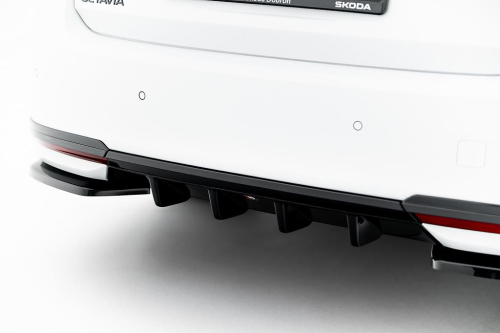 Zadní spoiler nárazníku Škoda Octavia Sportline Mk4 facelift s žebrováním