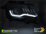 Přední dynamická světla s LED parkovacím světlem Chevrolet Camaro - černé provedení