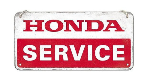 Retro cedule Honda Service 20x10cm