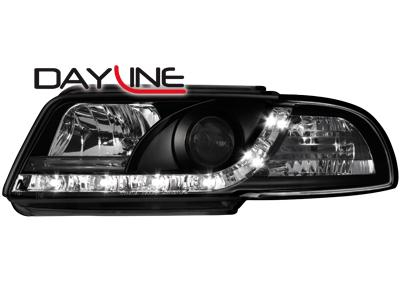 Přední světla černá Devil Eyes Audi A4 B5